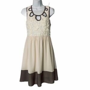 A’REVE Embellished Rosette Sleeveless dress SMALL